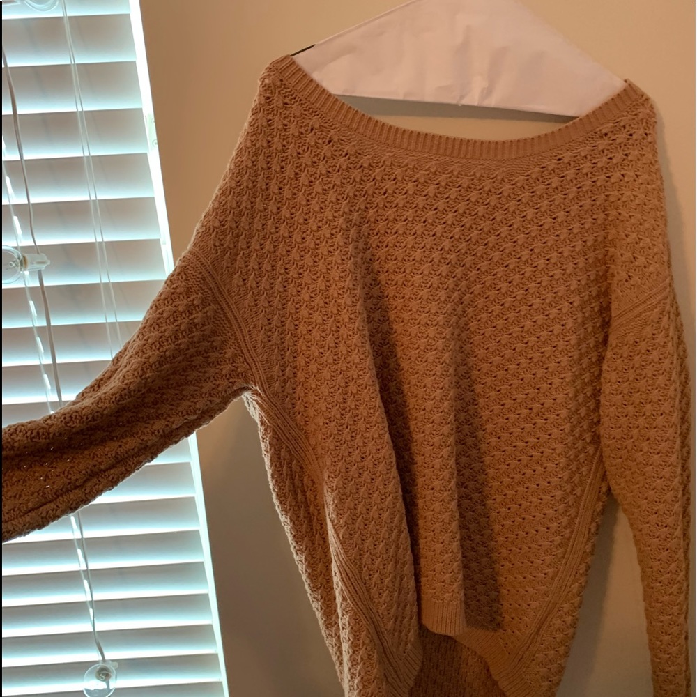 Tan old navy sweater